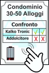 Confronto Addolcitore vs Kalko Tronic 30-50 Appartamenti